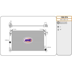 Achetez des Radiateur du moteur AHE 130.374 à prix pour 241,03 €