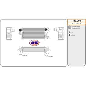 Köp Intercooler av AHE 729.005 till det låga priset 2665,36 kr