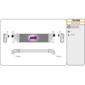 Köp Intercooler av AHE 729.006 till det låga priset 2859,39 kr