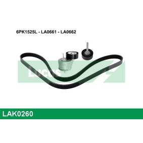 Achetez des Jeu de courroies trapézoïdales à nervures LUCAS LAK0260 à prix pour 88,90 €