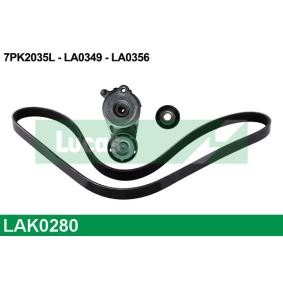 Achetez des Jeu de courroies trapézoïdales à nervures LUCAS LAK0280 à prix pour 141,15 €