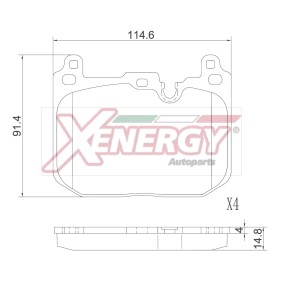 Comprar Juego de pastillas de freno de AP XENERGY X41413 a bajo precio de 85,93 €