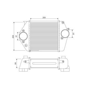 Köp Intercooler av VALEO 818380 till det låga priset 1361,21 kr