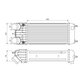 Köp Intercooler av VALEO 818385 till det låga priset 1105,61 kr