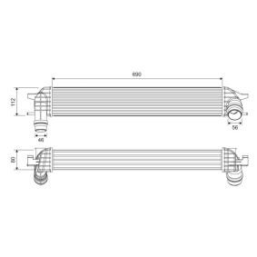 Köp Intercooler av VALEO 818696 till det låga priset 1903,63 kr