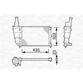 Achetez des Radiateur du moteur MAGNETI MARELLI 350213113003 à prix pour 45,70 €