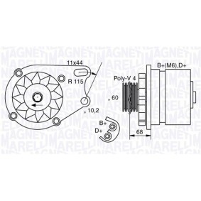 Achetez des Radiateur du moteur MAGNETI MARELLI 350213608000 à prix pour 191,57 €