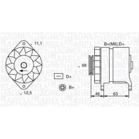 Kühler, Motorkühlung 350213755000 MITSUBISHI GALLOPER von MAGNETI MARELLI