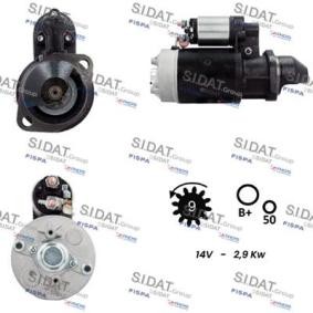 Comprar Motor de arranque de SIDAT S12BH0302A2 a bajo precio de 288,12 €