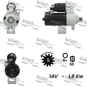 Köp Startmotor av SIDAT S12BH0438A2 till det låga priset 1894,89 kr