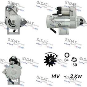 Köp Startmotor av SIDAT S12DE0592A2 till det låga priset 3120,49 kr