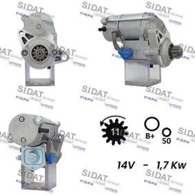 Köp Startmotor av SIDAT S12DE0642A2 till det låga priset 2560,87 kr