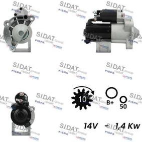 Köp Startmotor av SIDAT S12MH0005A2 till det låga priset 1565,63 kr
