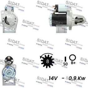 Köp Startmotor av SIDAT S12MH0131 till det låga priset 2542,90 kr
