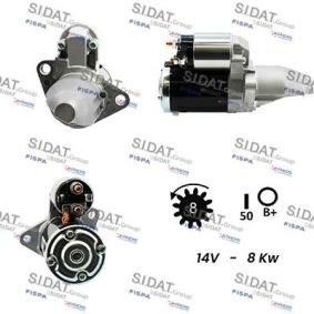 Köp Startmotor av SIDAT S12MH0274 till det låga priset 2622,70 kr