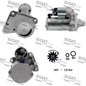 Köp Startmotor av SIDAT S12VA0014A2 till det låga priset 1911,41 kr
