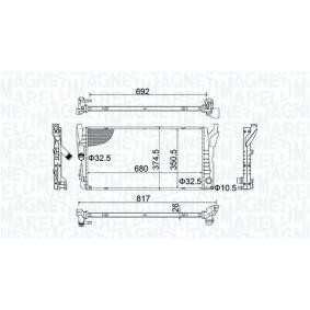 Achetez des Radiateur du moteur MAGNETI MARELLI 350213202800 à prix pour 144,14 €