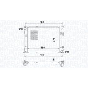 Achetez des Radiateur du moteur MAGNETI MARELLI 350213204500 à prix pour 64,99 €