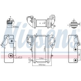 Köp Intercooler av NISSENS 961586 till det låga priset 2081,62 kr