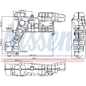 Comprar Depósito compensación, refrigerante de NISSENS 996071 a bajo precio de 130,33 €