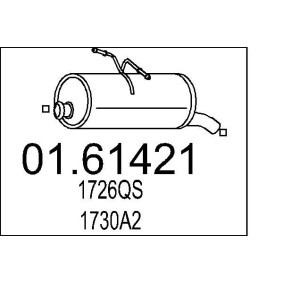 Endschalldämpfer 01.61421 von MTS günstig für 92,74 € online kaufen