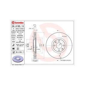 Köp Bromsskiva av MAGNETI MARELLI 360406070000 till det låga priset 1587,43 kr