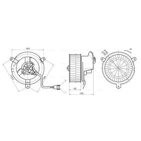 Achetez des Pulseur d'air habitacle AVA COOLING SYSTEMS MS8784 à prix pour 120,89 €