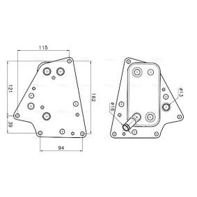 Ölkühler von AVA COOLING SYSTEMS OL3748