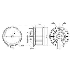 Innenraumgebläse für SKODA von AVA COOLING SYSTEMS