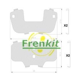 Comprar Lámina antichirrido, guarnición freno (placa anterior) de FRENKIT 940176 a bajo precio de 4,40 €