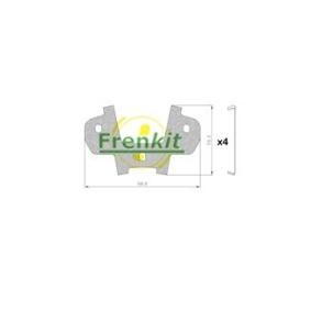 Acquista Sfoglia anticigolío, Pastiglia freno, (Piastra posteriore) da FRENKIT 940192 a buon mercato per soli 7,50 €