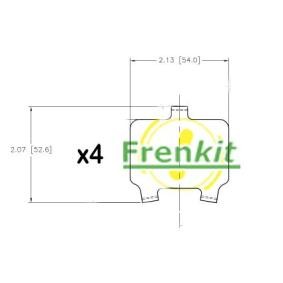 Köp Anti-skrik-folie, bromsbelägg (skivor) av FRENKIT 940194 till det låga priset 81,32 kr