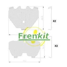 Köp Anti-skrik-folie, bromsbelägg (skivor) av FRENKIT 940326 till det låga priset 65,32 kr
