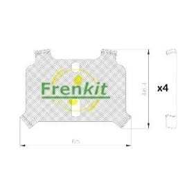 Köp Anti-skrik-folie, bromsbelägg (skivor) av FRENKIT 940327 till det låga priset 62,96 kr