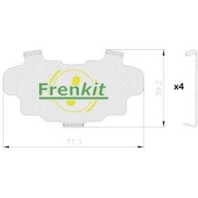 Comprar Lámina antichirrido, guarnición freno (placa anterior) de FRENKIT 940405 a bajo precio de 6,07 €