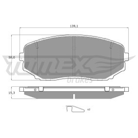 Bremsbeläge von TOMEX brakes