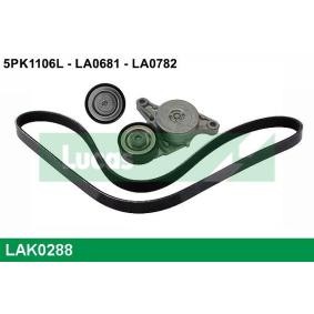 Compre Jogo de correias trapezoidais estriadas da LUCAS LAK0288 a um preço baixo por 81,85 €