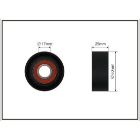 Compre Rolo tensor, correia trapezoidal estriada da CAFFARO 500655 a um preço baixo por 15,45 €