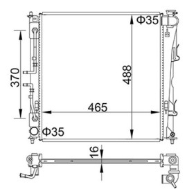Achetez des Radiateur du moteur HART 622 277 à prix pour 166,29 €