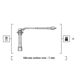 Compre Jogo de cabos de ignição da MAGNETI MARELLI 941255080818 a um preço baixo por 22,24 €