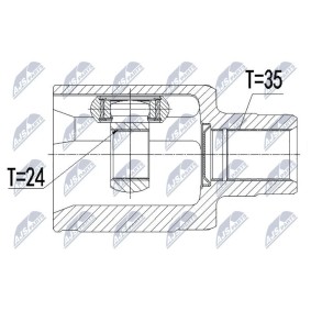 Comprar Juego de articulación, árbol de transmisión de NTY NPW-BM-090 a bajo precio de 79,25 €