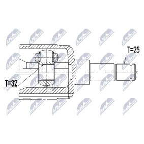 Comprar Juego de articulación, árbol de transmisión de NTY NPW-CH-024 a bajo precio de 62,29 €