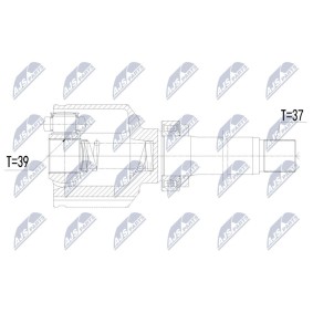 Comprar Juego de articulación, árbol de transmisión de NTY NPW-CT-128 a bajo precio de 127,83 €
