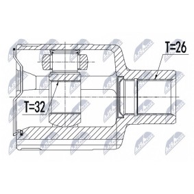 Comprar Juego de articulación, árbol de transmisión de NTY NPW-DW-007 a bajo precio de 72,82 €