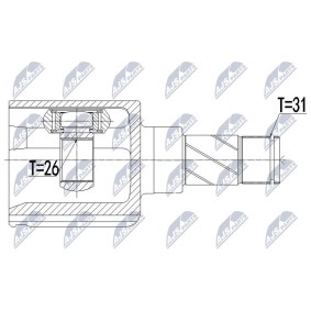 Comprar Juego de articulación, árbol de transmisión de NTY NPW-FR-091 a bajo precio de 73,95 €