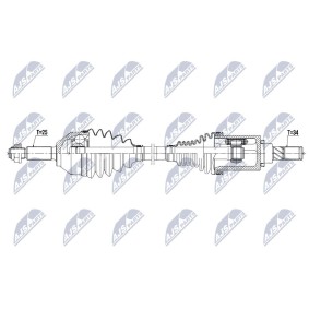 Comprar Árbol de transmisión de NTY NPW-FR-125 a bajo precio de 78,00 €