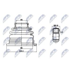 Comprar Juego de articulación, árbol de transmisión de NTY NPW-MS-041 a bajo precio de 39,36 €