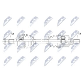 Comprar Árbol de transmisión de NTY NPW-PE-063 a bajo precio de 124,74 €