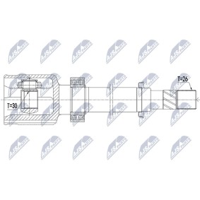 Comprar Juego de articulación, árbol de transmisión de NTY NPW-RE-068 a bajo precio de 116,48 €