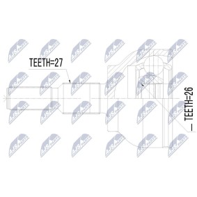 Comprar Juego de articulación, árbol de transmisión de NTY NPZ-FR-054 a bajo precio de 43,40 €